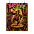 Dancing Monkey Wall Art Poster 18×24 Psychedelic Cafe Decor Maximalist Print