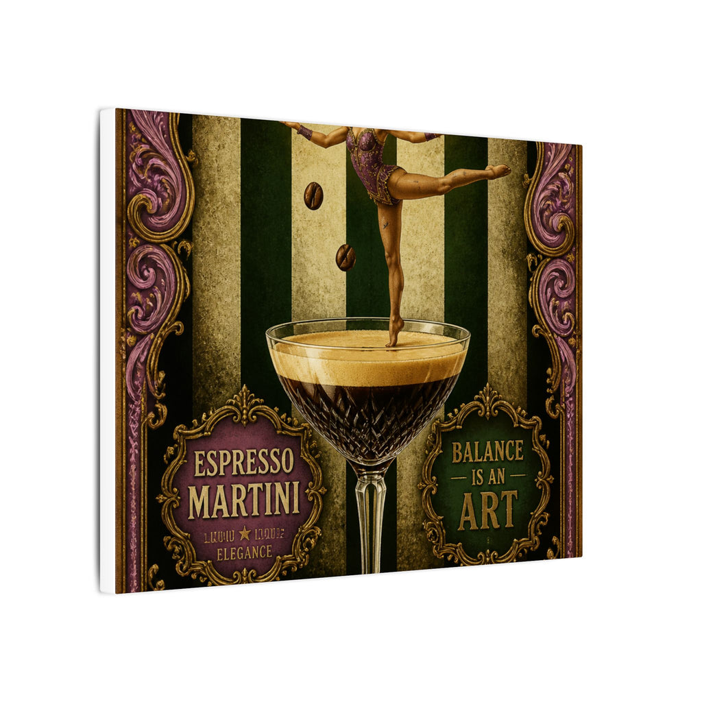 Espresso Martini Acrobat Wall Art Canvas 24×36 Baroque Studio Decor Maximalist Print