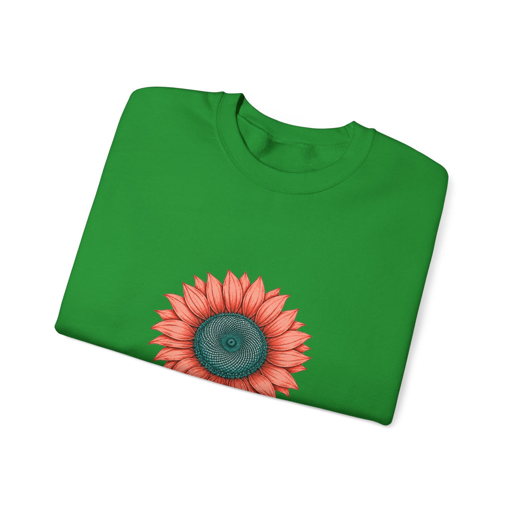 Matching Couple Sweatshirt - Sunflower & Moonflower Matching Couple Crewneck Sweatshirt Hand-Drawn Art His Hers Best Friend Gift - Design A