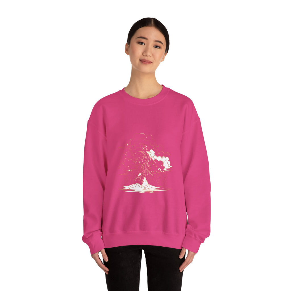 Matching Couple Sweatshirt - Storm & Rainbow Matching Couple Premium Fleece Sweatshirt Minimalist Art His Hers Christmas Gift - Design A