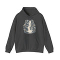 Matching Couple Sweatshirt - Wildfire & Waterfall Matching Couple Hooded Sweatshirt Hand-Drawn Art His Hers Best Friend Gift - Design B