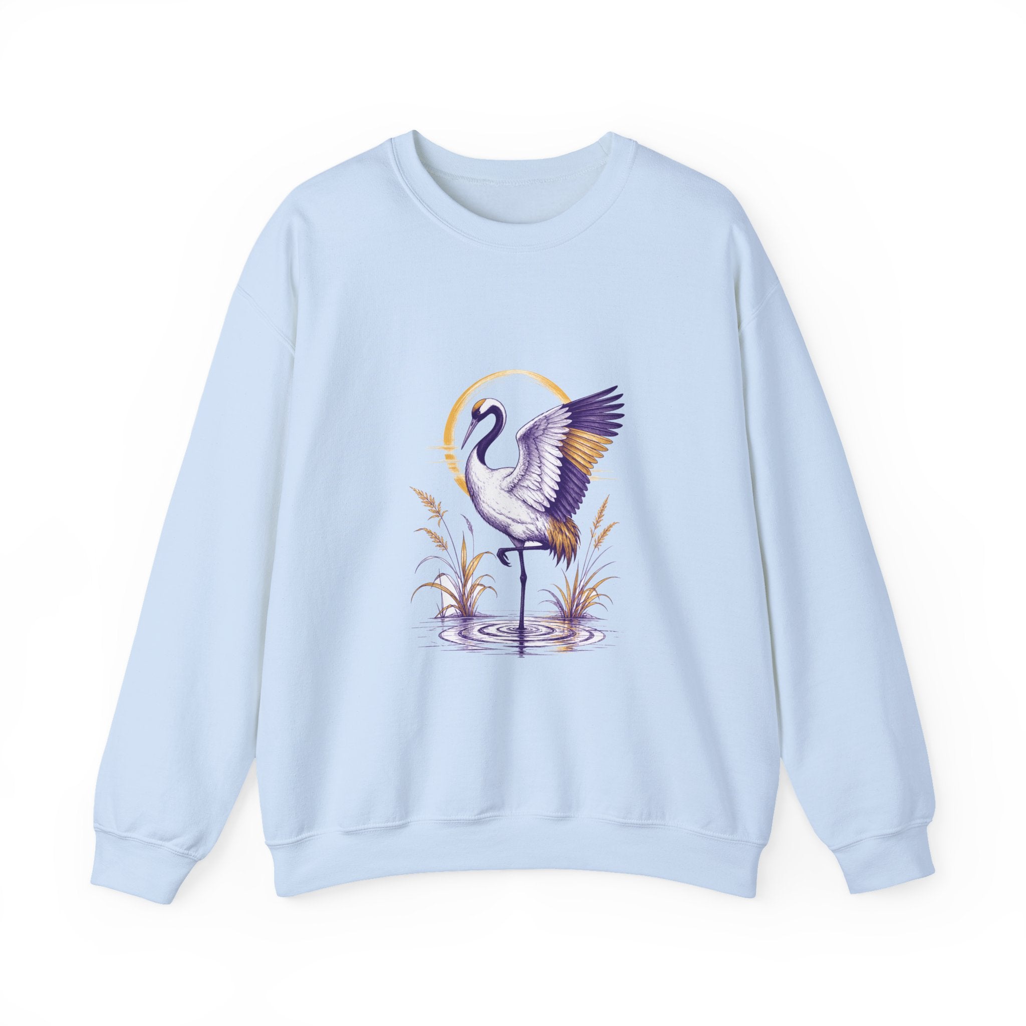 Matching Couple Sweatshirt - Tiger & Crane Matching Couple Premium Fleece Sweatshirt Hand-Drawn Art His Hers Anniversary Gift - Design B