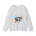 Matching Couple Sweatshirt - Vinyl & Cassette Matching Couple Comfort Colors Crew Watercolor Art His Hers Birthday Gift - Design A