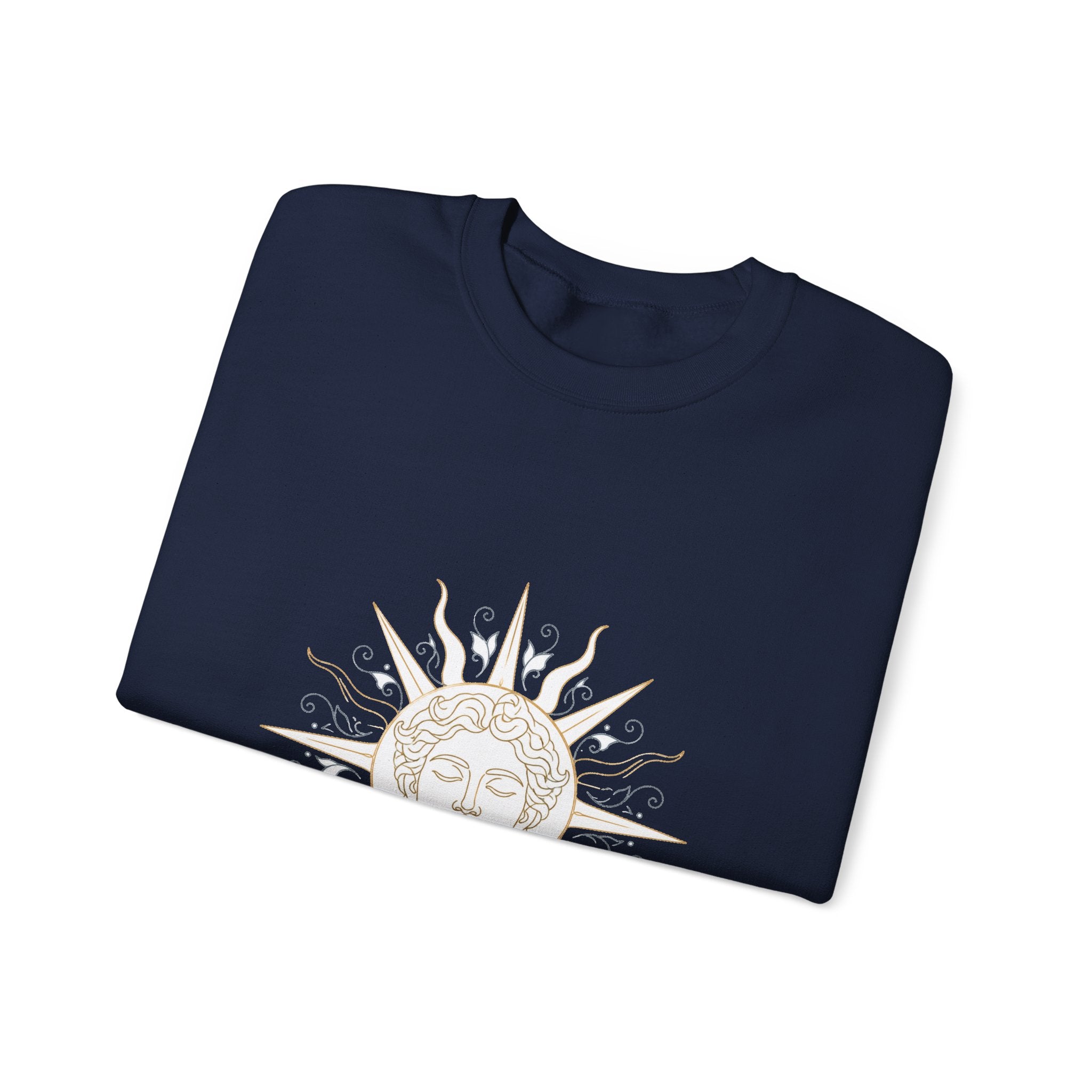 Matching Couple Sweatshirt - Helios & Selene Matching Couple Comfort Colors Crew Minimalist Art His Hers Christmas Gift - Design A