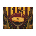 Espresso Martini Acrobat Wall Art Canvas 16×20 Art Deco Entryway Decor Maximalist Print