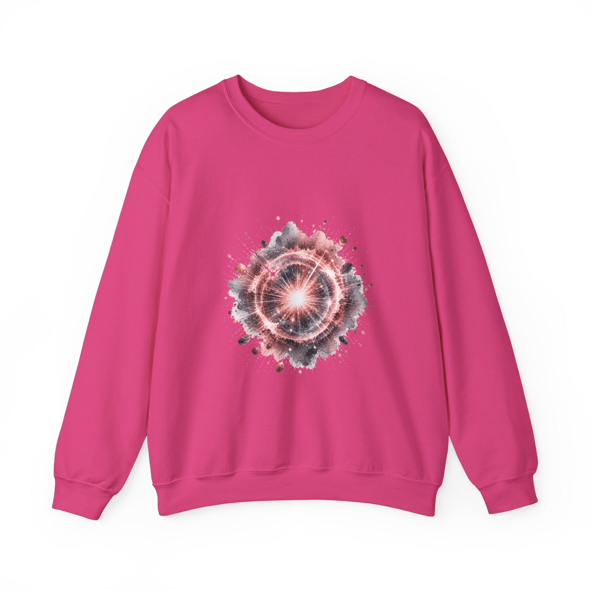 Matching Couple Sweatshirt - Galaxy & Supernova Matching Couple Premium Fleece Sweatshirt Watercolor Art His Hers Birthday Gift - Design B