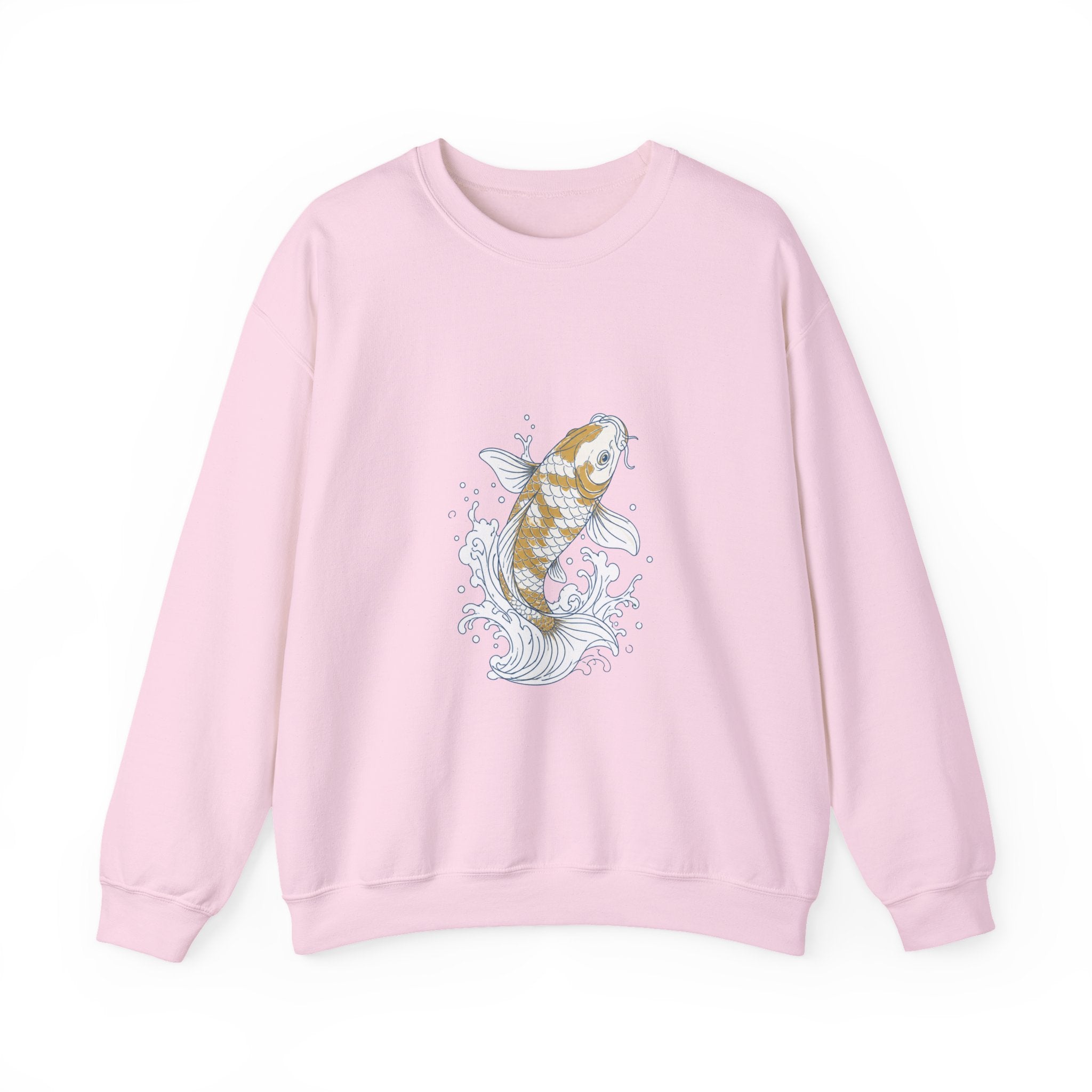 Matching Couple Sweatshirt - Koi Fish Yin Yang Matching Couple Crewneck Sweatshirt Minimalist Art His Hers Valentine Gift - Design A