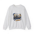 Matching Couple Sweatshirt - Vinyl & Cassette Matching Couple Crewneck Sweatshirt Watercolor Art His Hers Engagement Gift - Design B