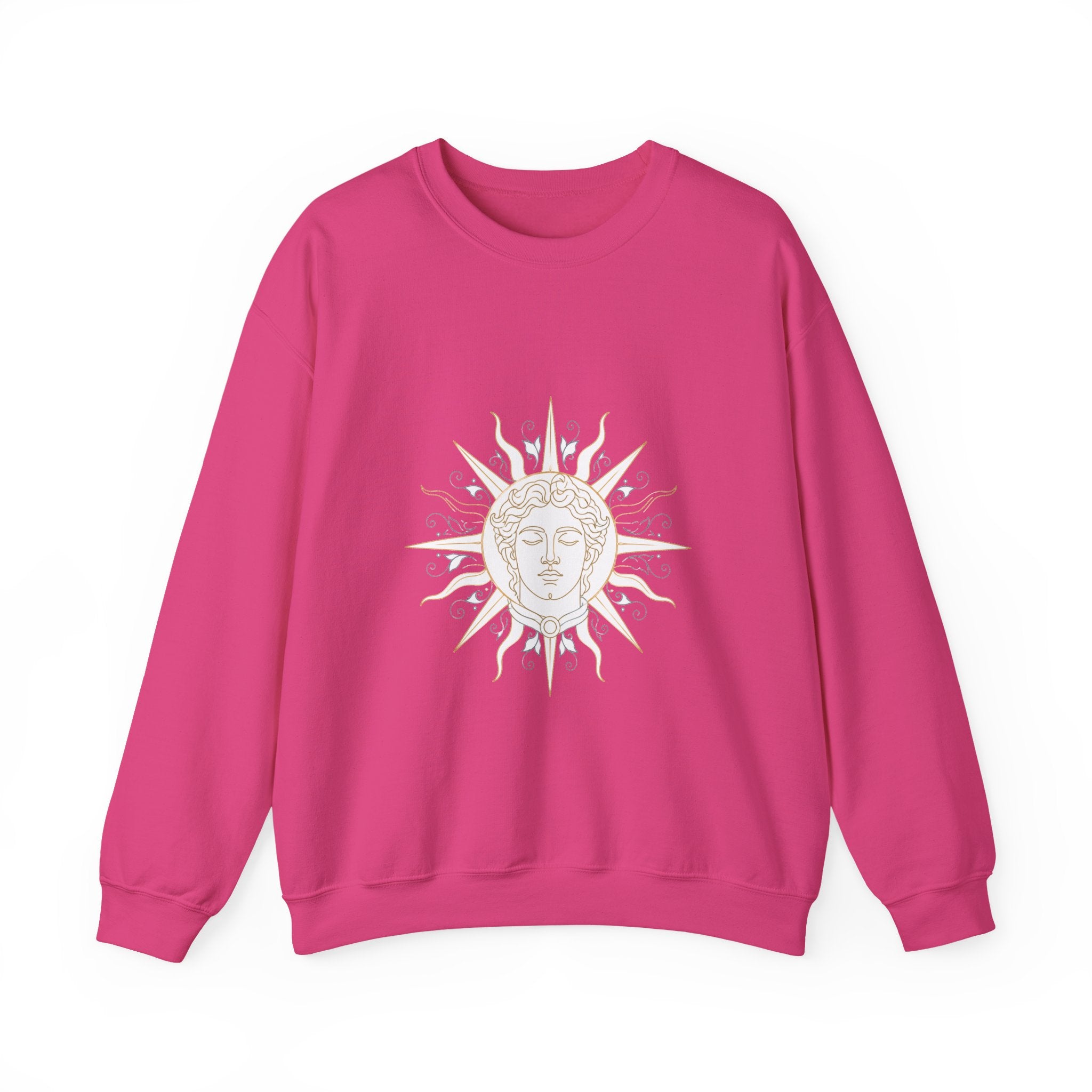 Matching Couple Sweatshirt - Helios & Selene Matching Couple Comfort Colors Crew Minimalist Art His Hers Christmas Gift - Design A