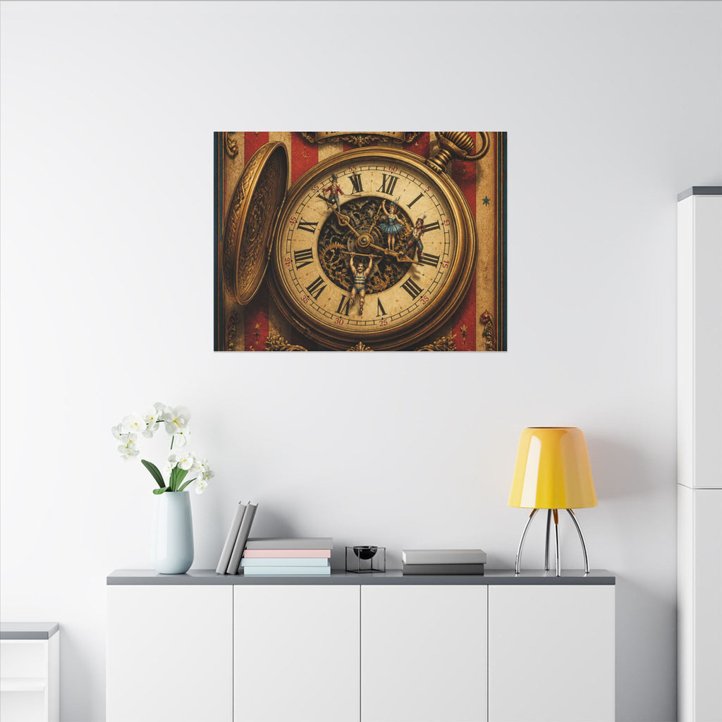 Pocket Watch Performers Wall Art Canvas 16×20 Baroque Home Office Decor Maximalist Print
