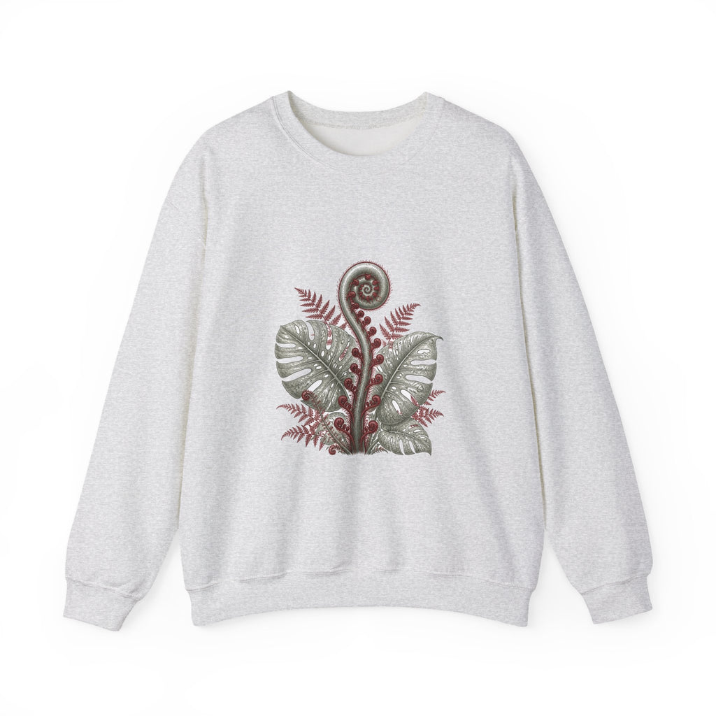 Matching Couple Sweatshirt - Desert & Rainforest Matching Couple Premium Fleece Sweatshirt Vintage Art His Hers Honeymoon Gift - Design B