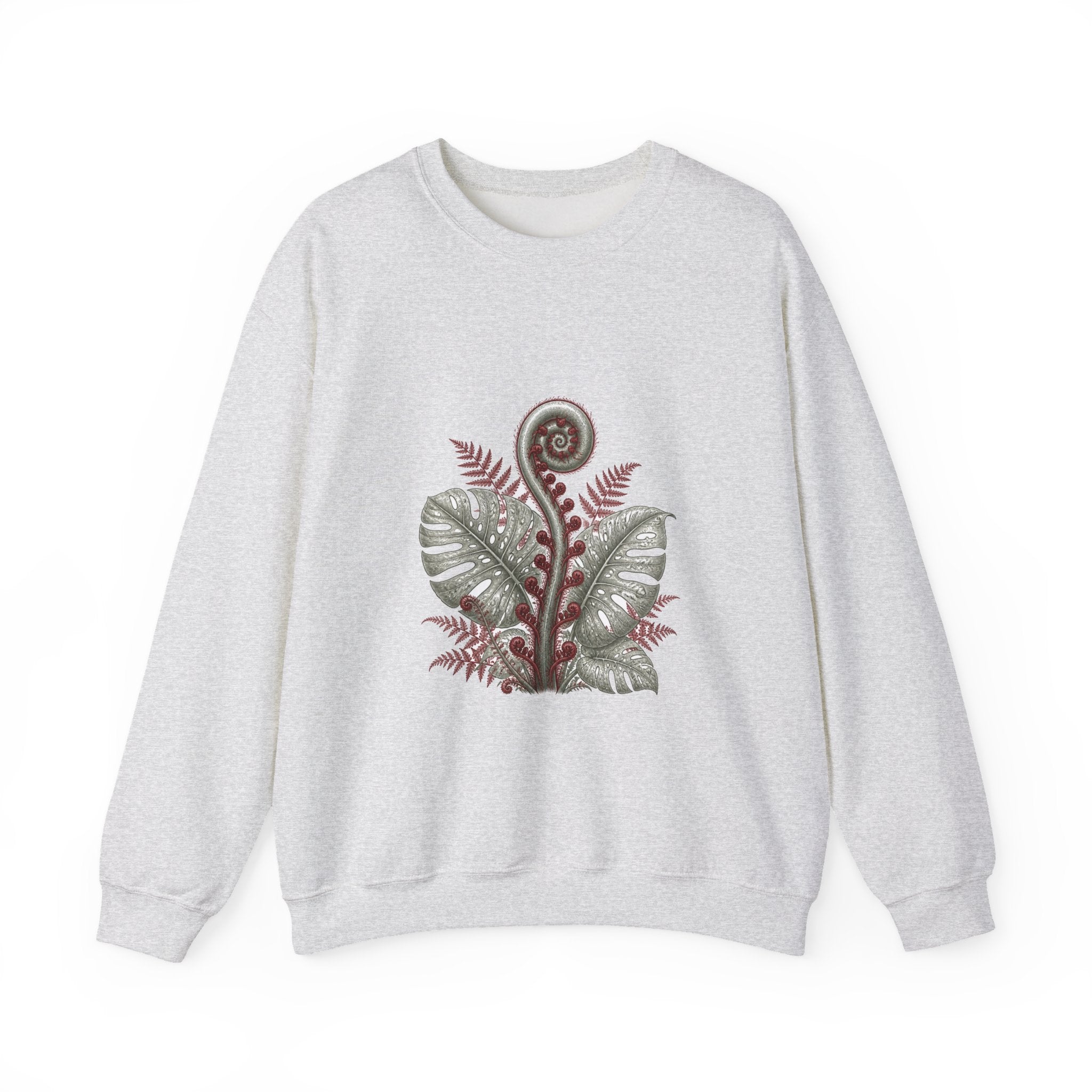 Matching Couple Sweatshirt - Desert & Rainforest Matching Couple Premium Fleece Sweatshirt Vintage Art His Hers Honeymoon Gift - Design B