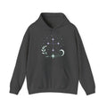 Matching Couple Sweatshirt - Aurora & Southern Cross Matching Couple Hooded Sweatshirt Minimalist Art His Hers Valentine Gift - Design B