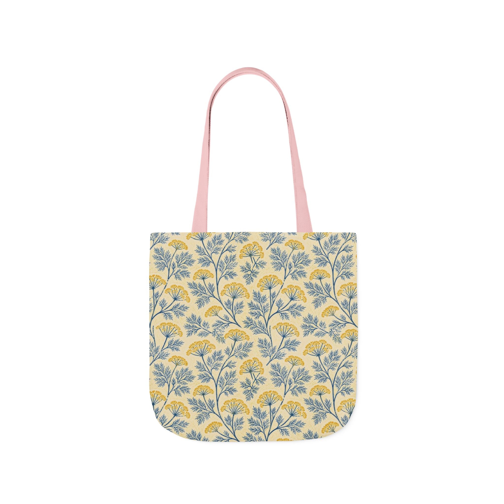 Dill Fronds Canvas Tote Bag Mediterranean Kitchen Linocut Design Italian Cottagecore Gift