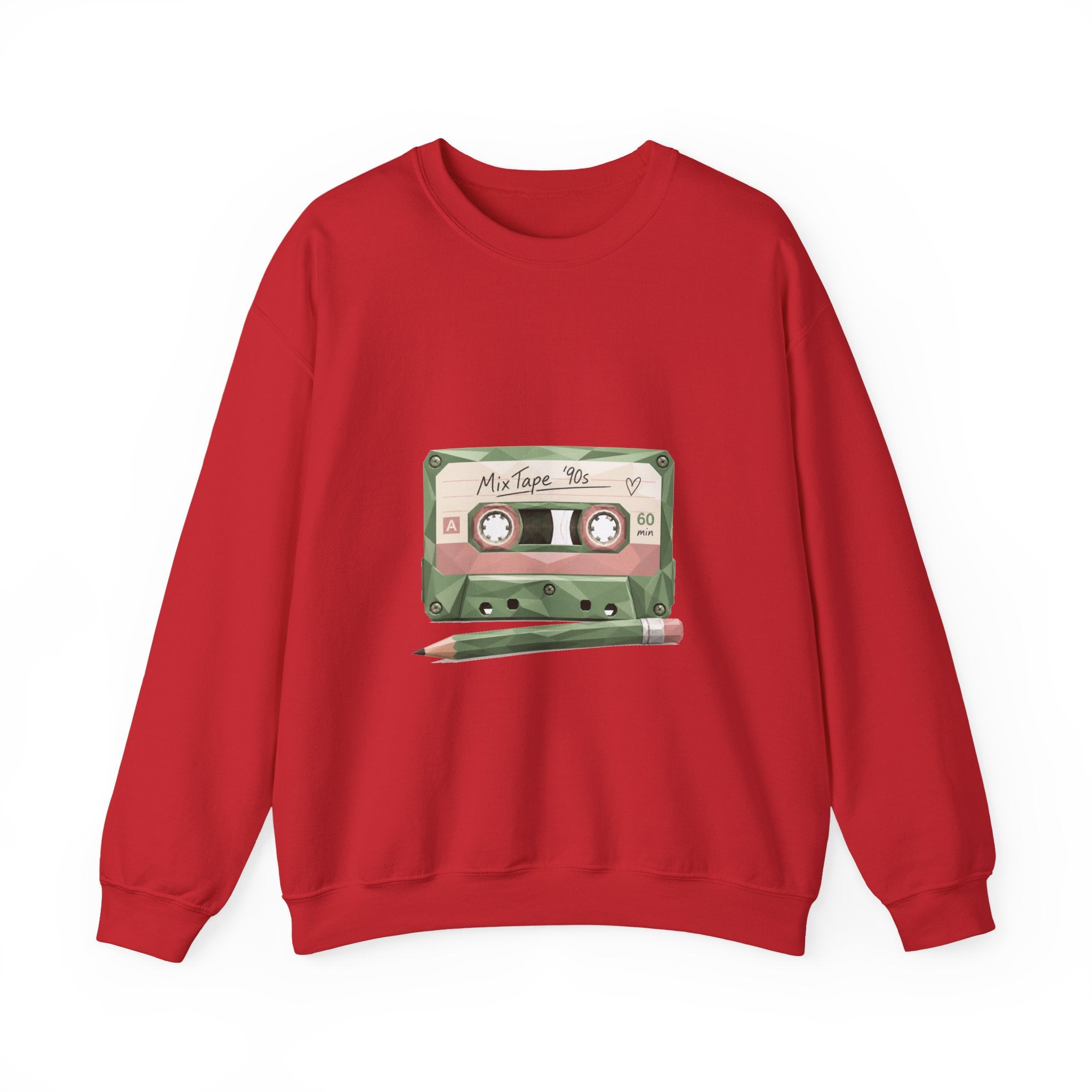 Matching Couple Sweatshirt - Vinyl & Cassette Matching Couple Comfort Colors Crew Geometric Art His Hers Love Gift - Design B