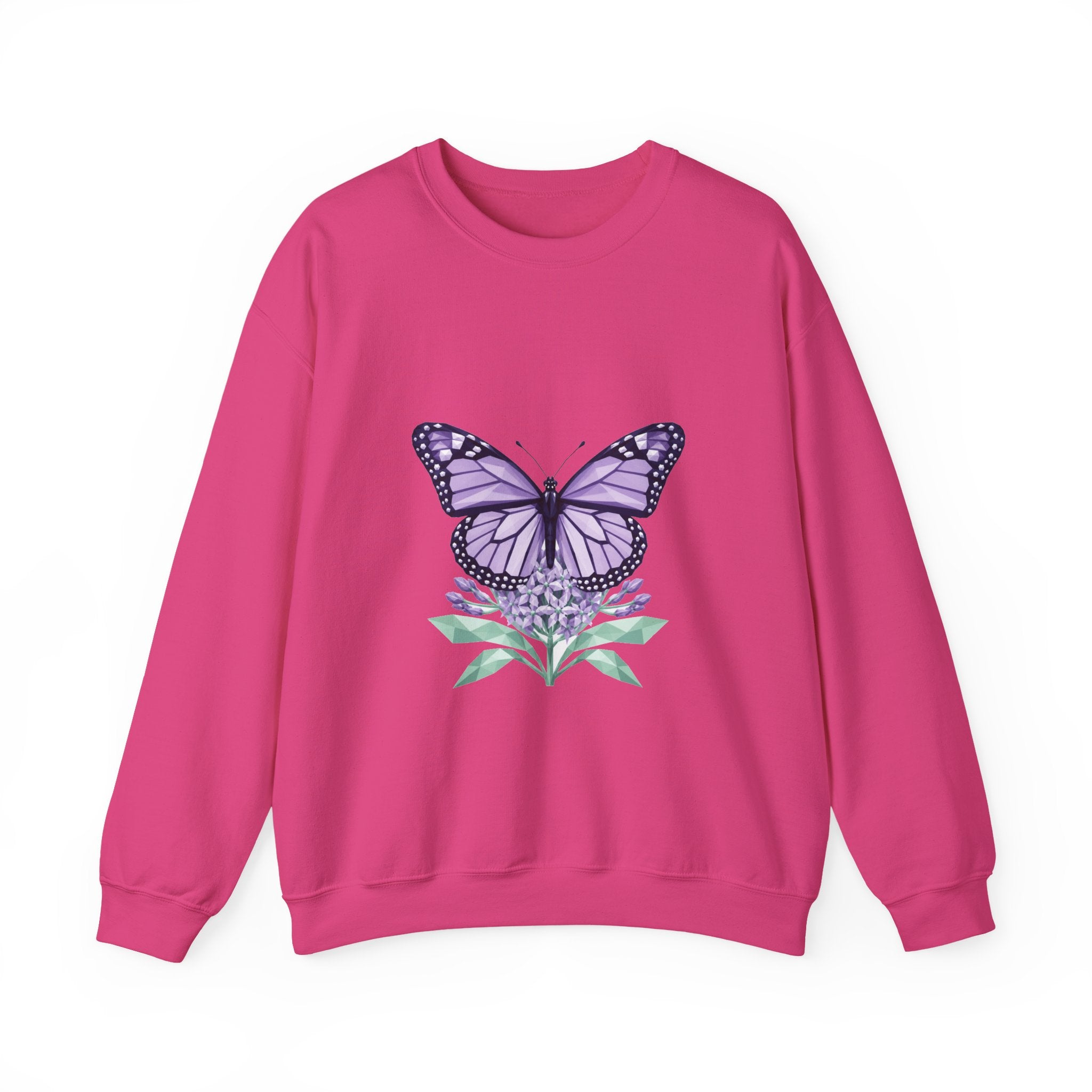 Matching Couple Sweatshirt - Butterfly & Moth Matching Couple Comfort Colors Crew Geometric Art His Hers Love Gift - Design A
