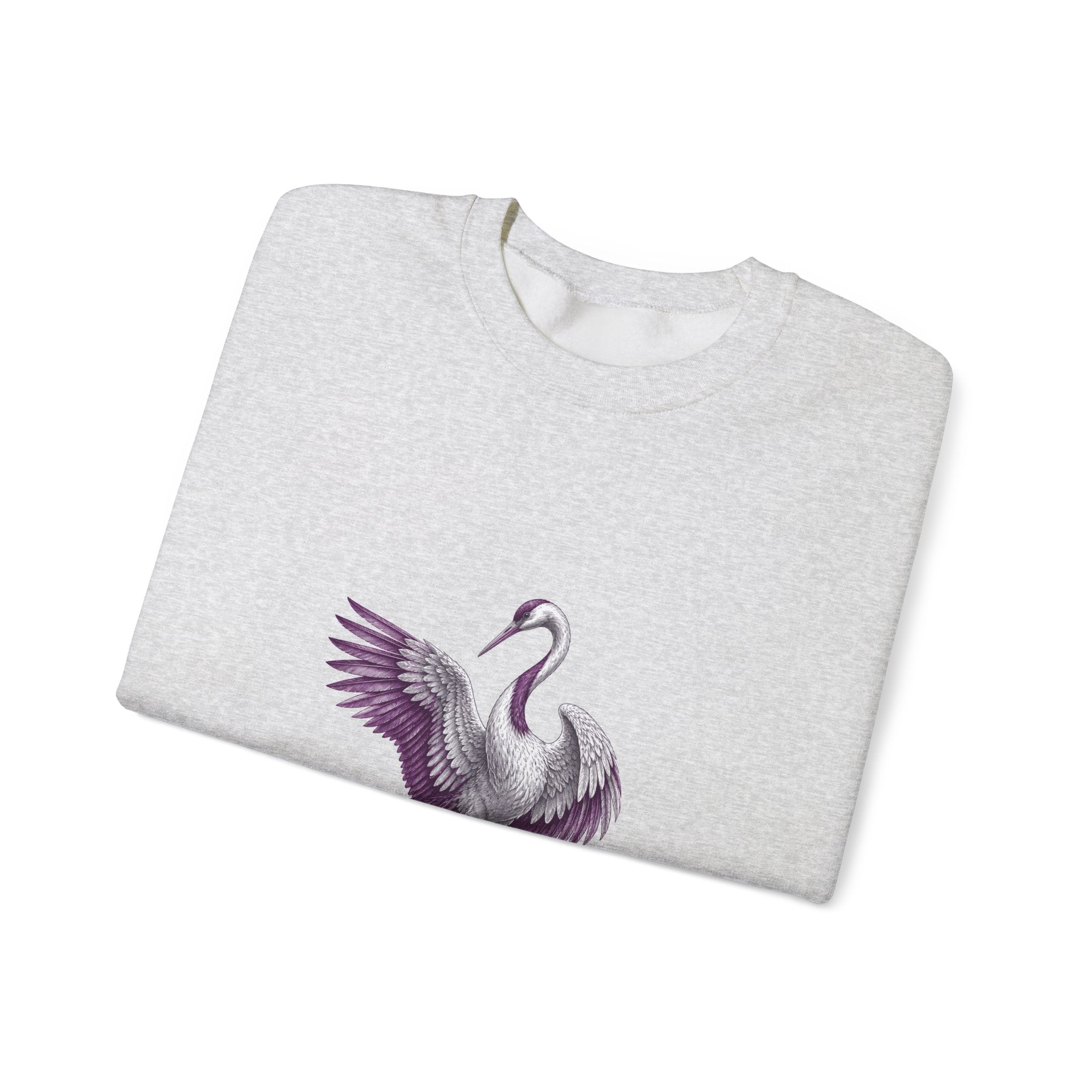 Matching Couple Sweatshirt - Tiger & Crane Matching Couple Crewneck Sweatshirt Hand-Drawn Art His Hers Best Friend Gift - Design B