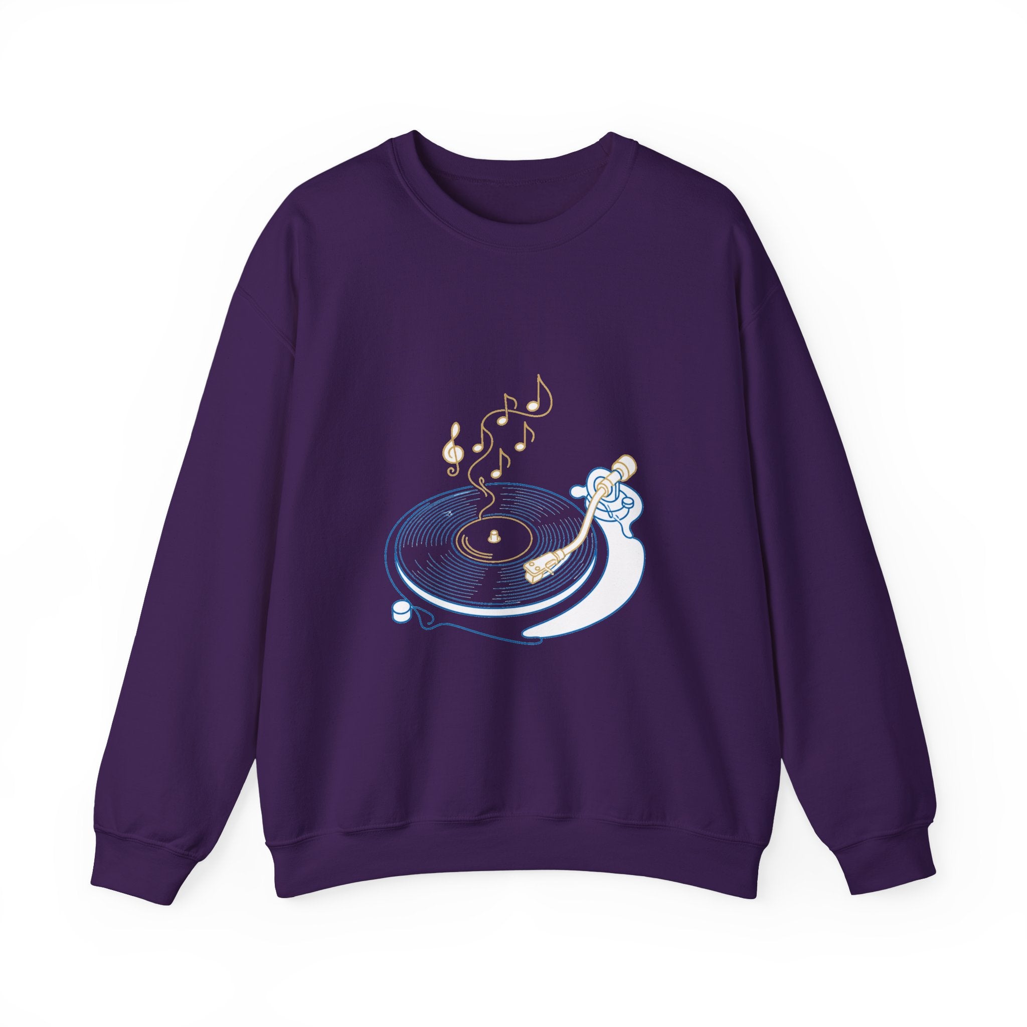 Matching Couple Sweatshirt - Vinyl & Cassette Matching Couple Comfort Colors Crew Minimalist Art His Hers Christmas Gift - Design A