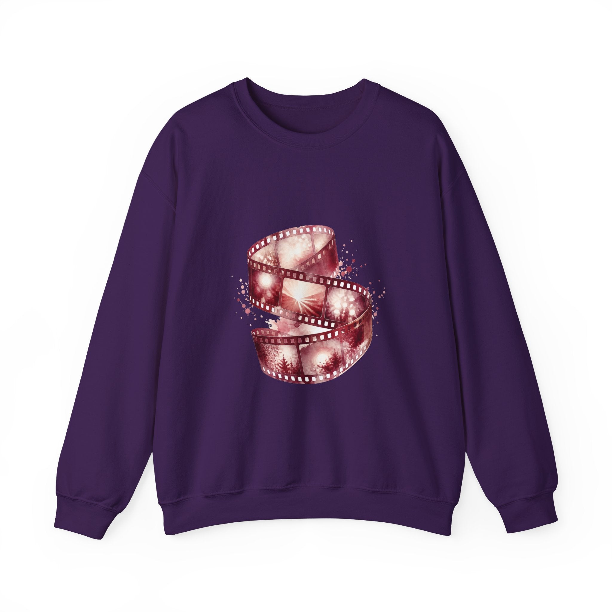 Matching Couple Sweatshirt - Camera & Film Matching Couple Premium Fleece Sweatshirt Watercolor Art His Hers Birthday Gift - Design B