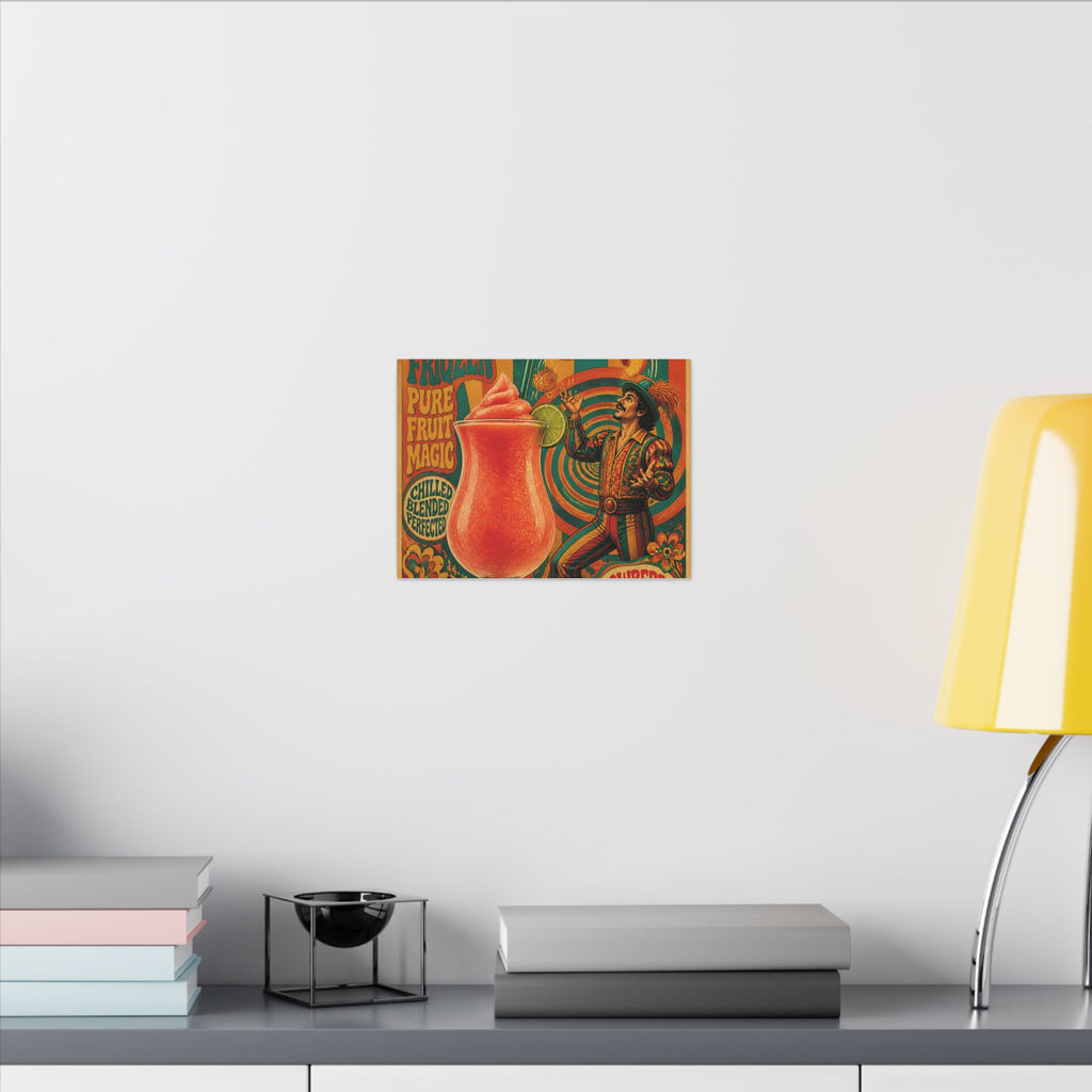 Daiquiri Fruit Juggler Wall Art Canvas 16×20 Psychedelic Cafe Decor Maximalist Print