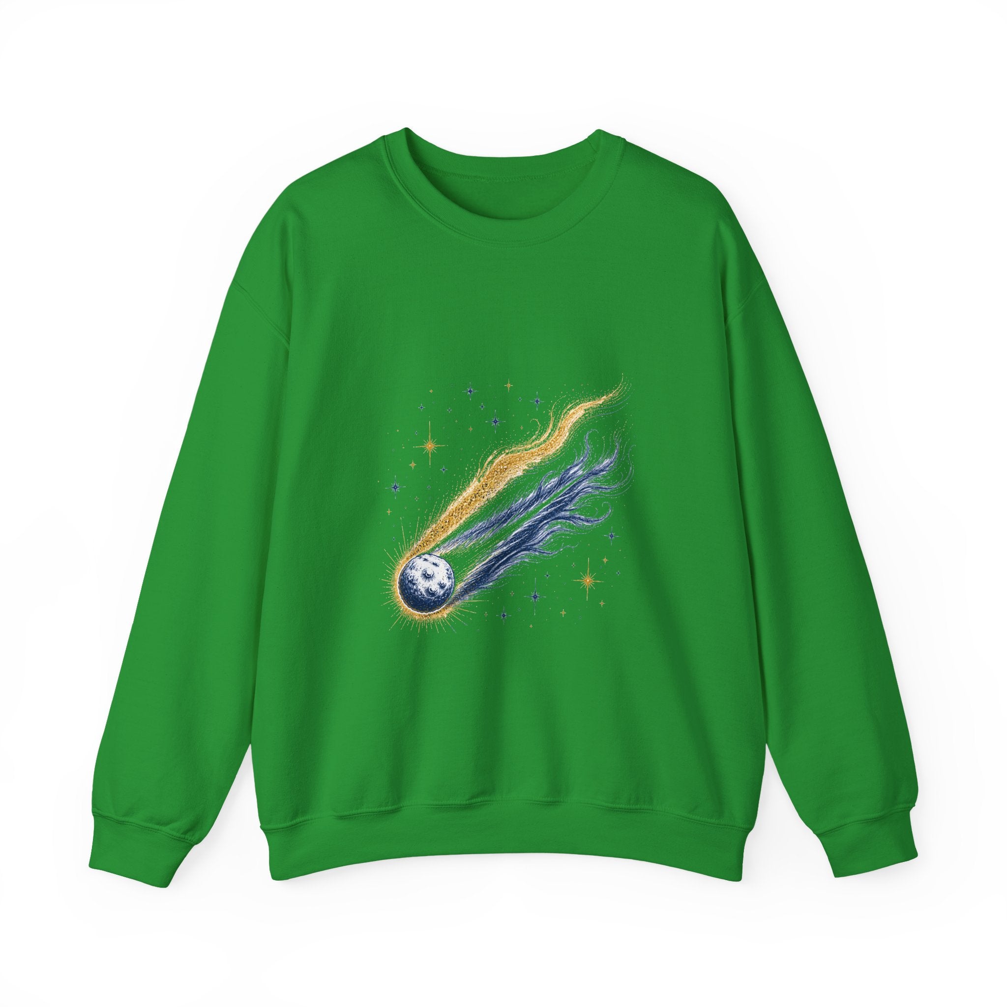 Matching Couple Sweatshirt - Comet & Asteroid Matching Couple Comfort Colors Crew Hand-Drawn Art His Hers Anniversary Gift - Design A