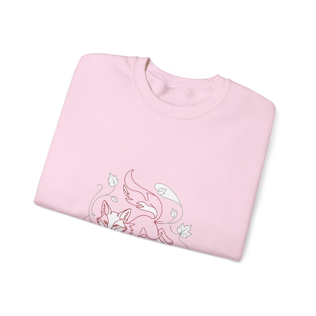 Matching Couple Sweatshirt - Fox & Rabbit Matching Couple Crewneck Sweatshirt Minimalist Art His Hers Valentine Gift - Design A