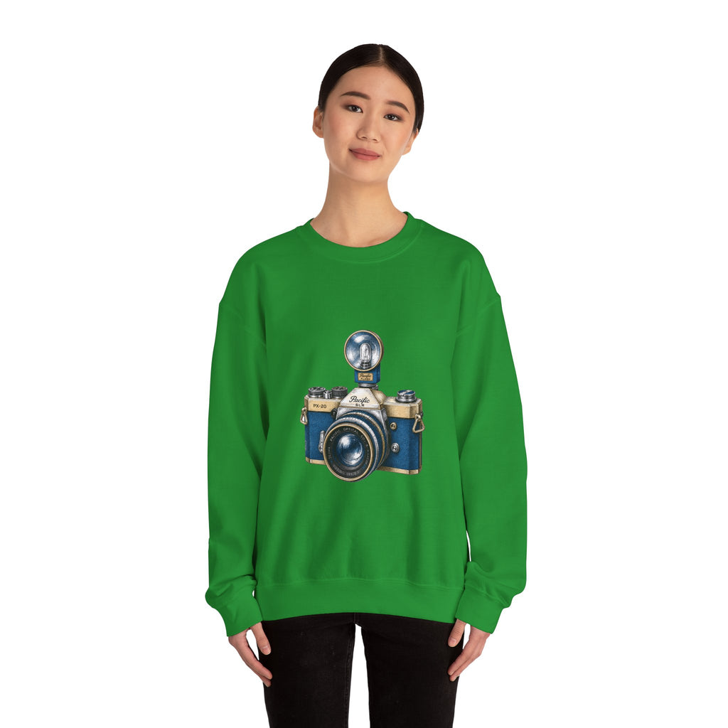 Matching Couple Sweatshirt - Camera & Film Matching Couple Crewneck Sweatshirt Hand-Drawn Art His Hers Best Friend Gift - Design A