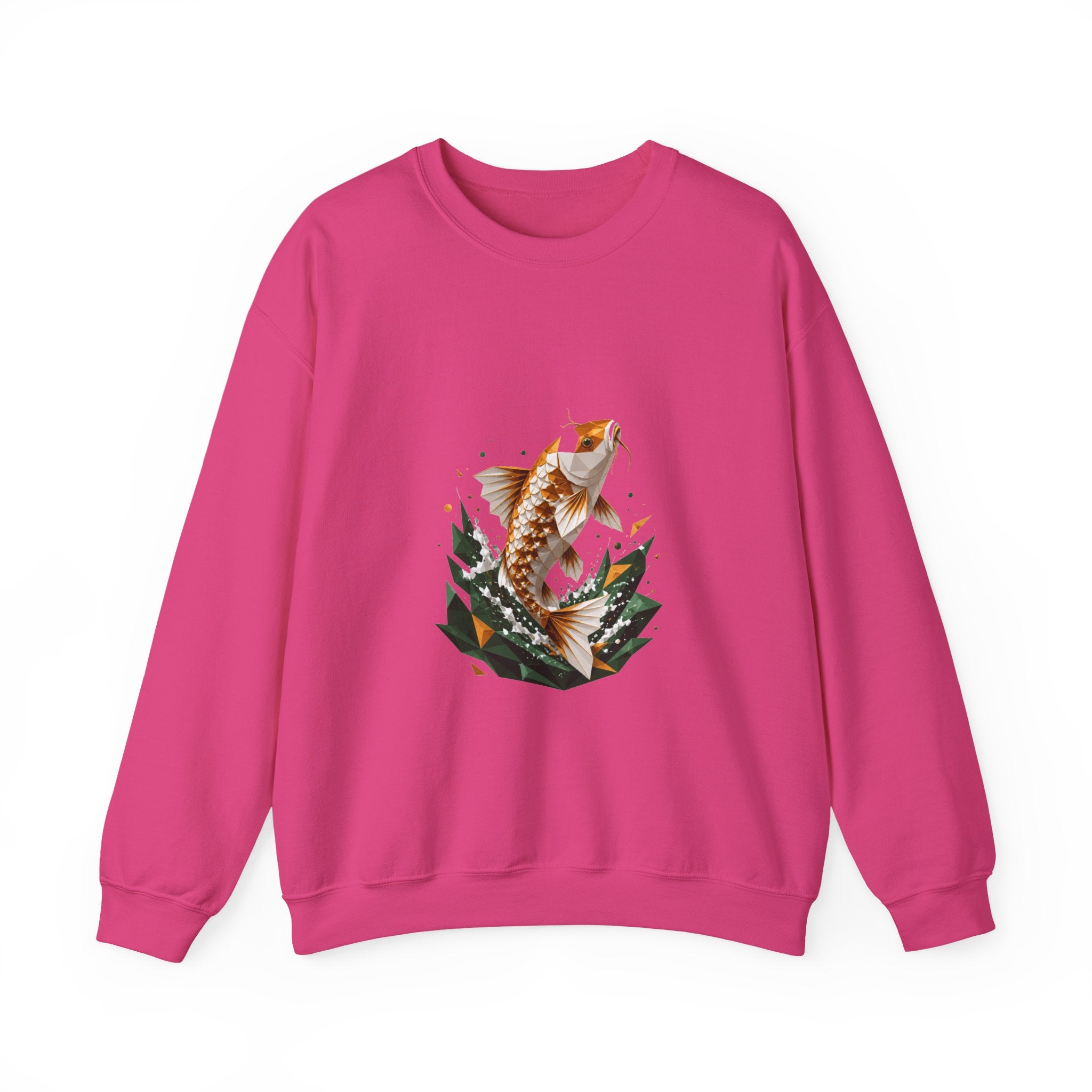 Matching Couple Sweatshirt - Koi Fish Yin Yang Matching Couple Comfort Colors Crew Geometric Art His Hers Love Gift - Design A