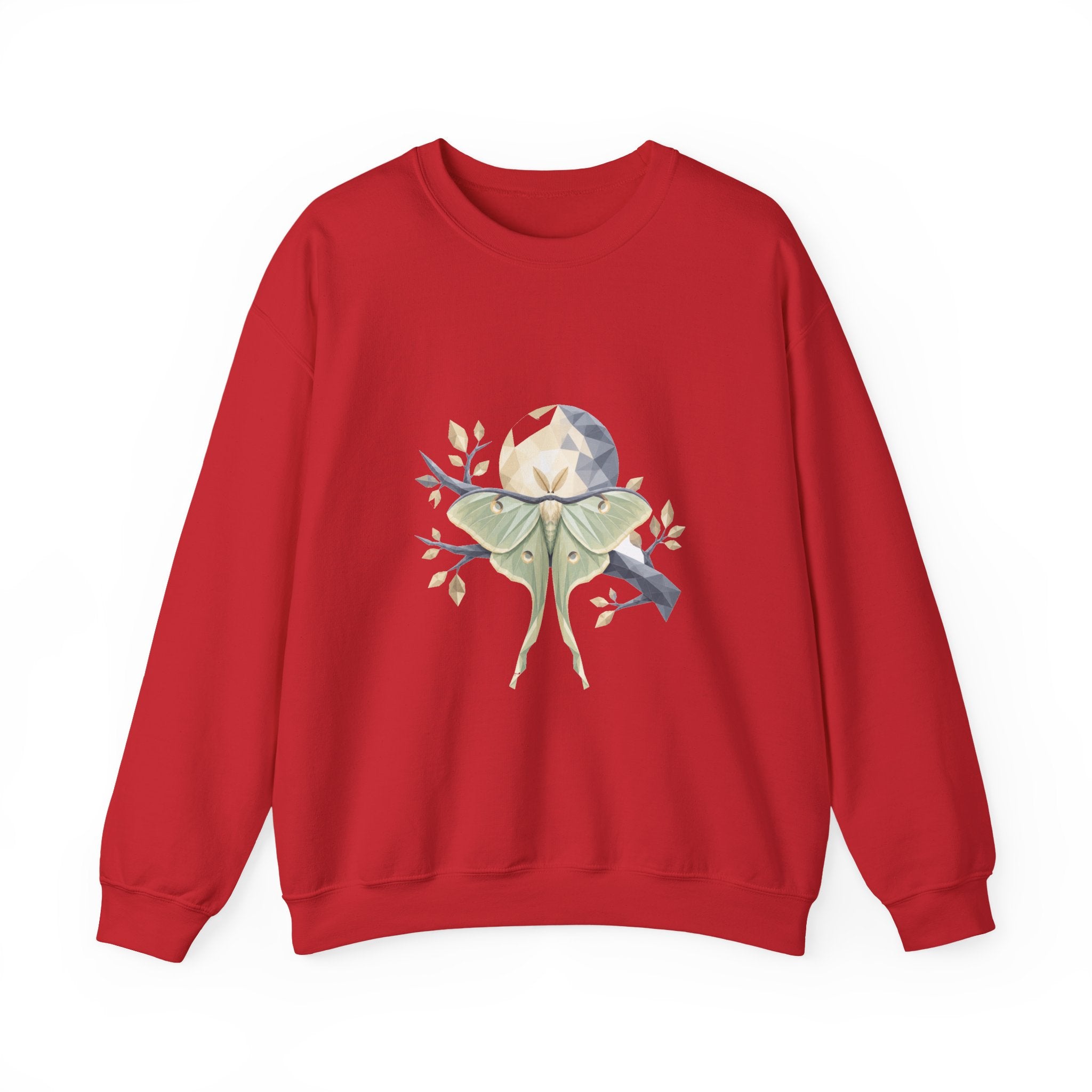 Matching Couple Sweatshirt - Butterfly & Moth Matching Couple Premium Fleece Sweatshirt Geometric Art His Hers Love Gift - Design B
