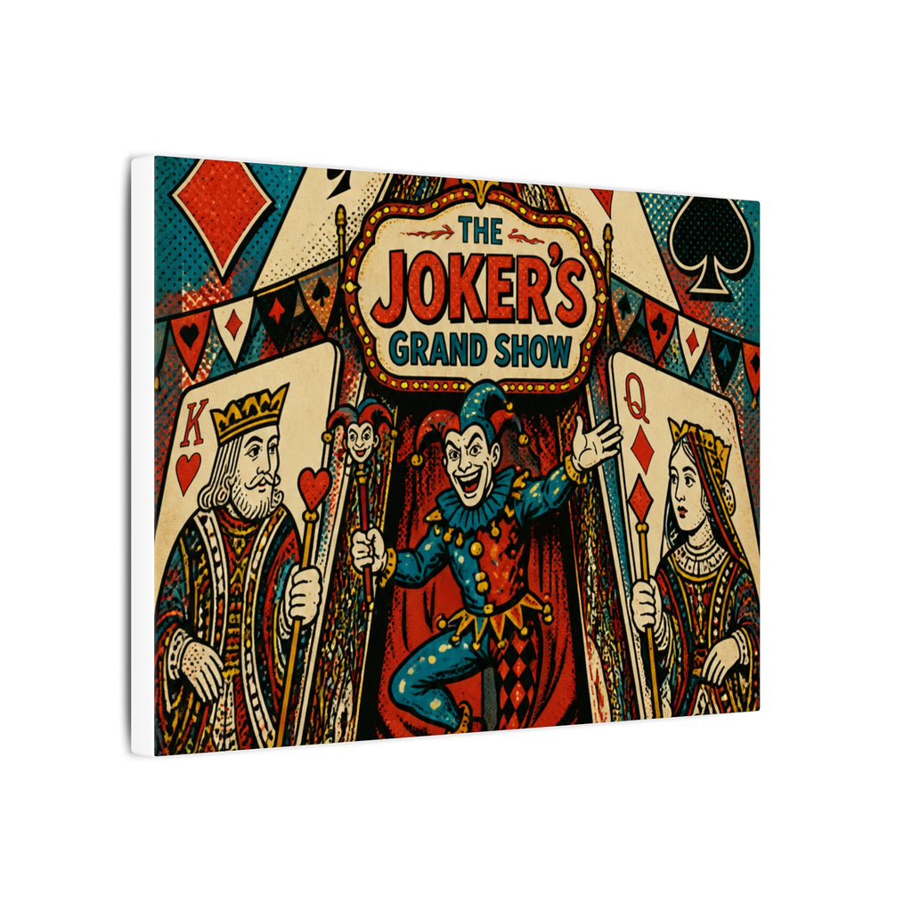 Playing Cards Tent Wall Art Canvas 24×36 Pop Art Restaurant Decor Maximalist Print