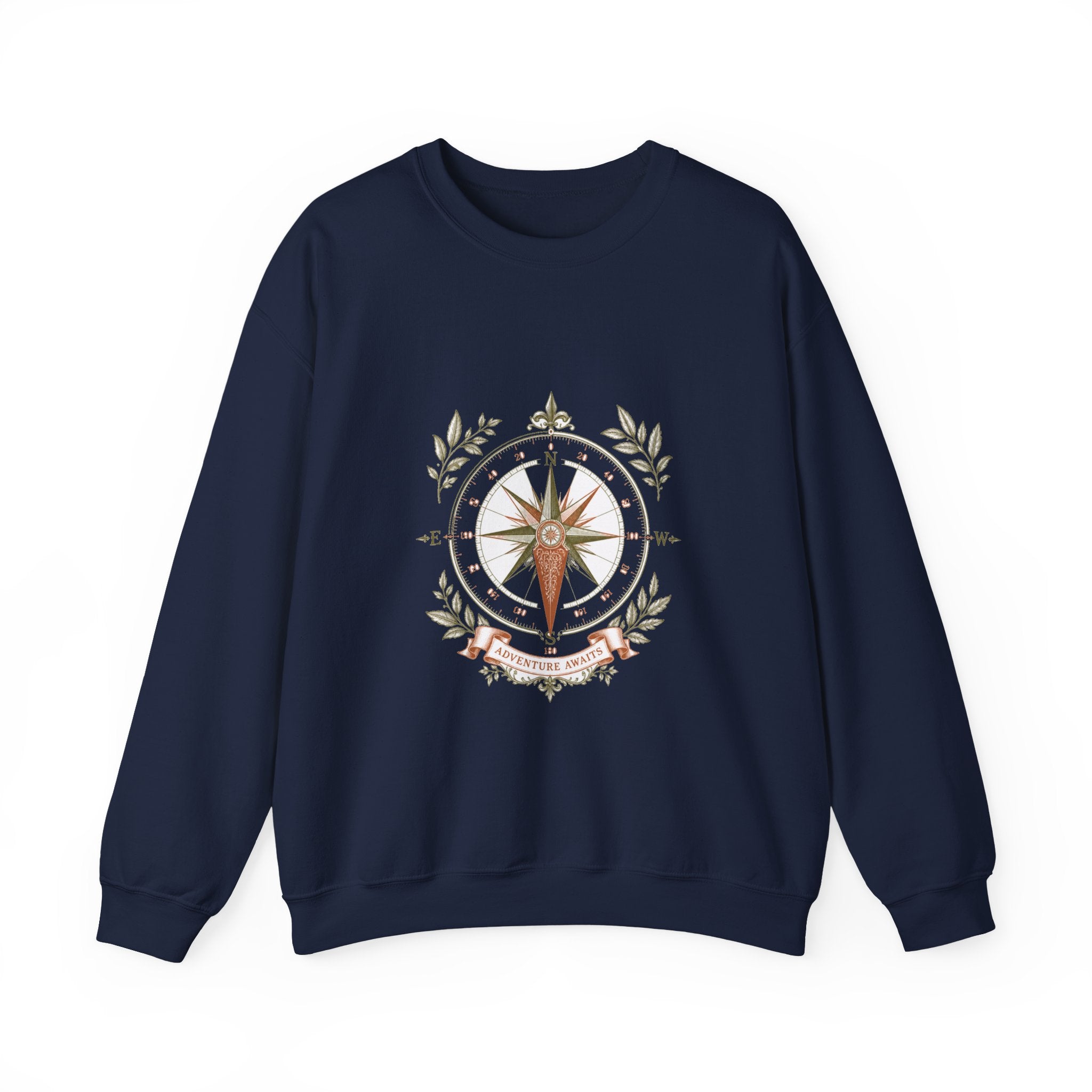 Matching Couple Sweatshirt - Compass North & South Matching Couple Comfort Colors Crew Vintage Art His Hers Honeymoon Gift - Design B