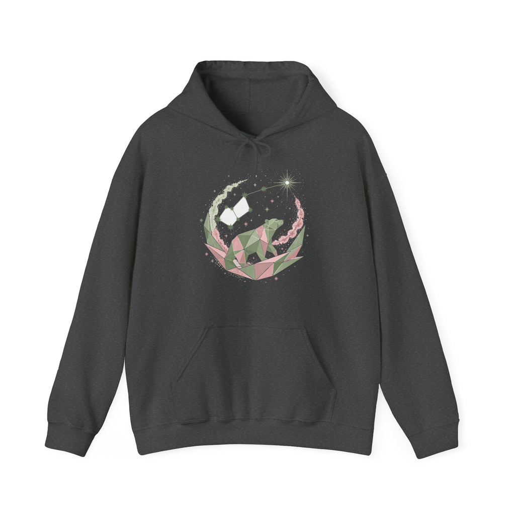 Matching Couple Sweatshirt - Big & Little Dipper Matching Couple Hooded Sweatshirt Geometric Art His Hers Couple Gift - Design B