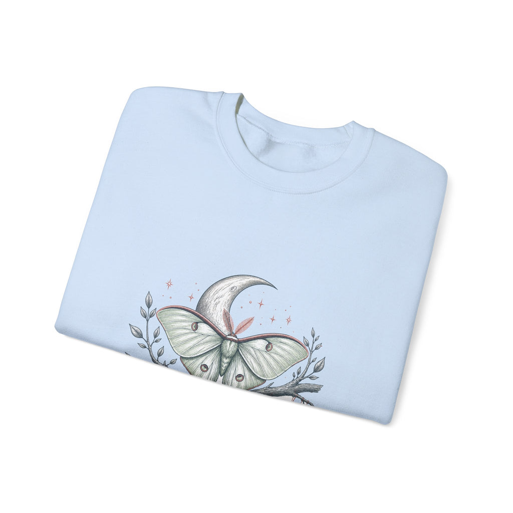 Matching Couple Sweatshirt - Butterfly & Moth Matching Couple Comfort Colors Crew Hand-Drawn Art His Hers Anniversary Gift - Design B