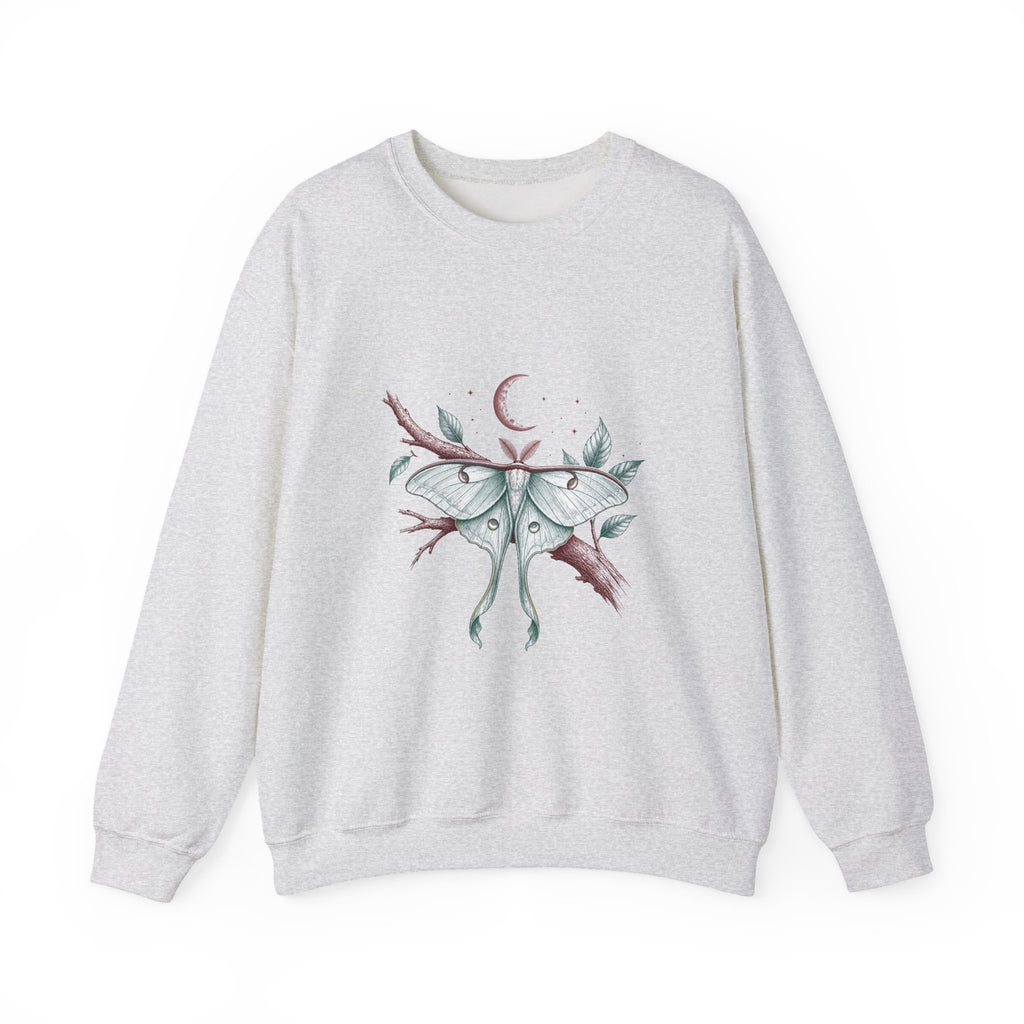 Matching Couple Sweatshirt - Butterfly & Moth Matching Couple Premium Fleece Sweatshirt Hand-Drawn Art His Hers Anniversary Gift - Design B