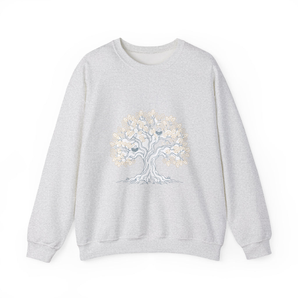 Matching Couple Sweatshirt - Ancient Oak & Deep Roots Matching Couple Premium Fleece Sweatshirt Minimalist Art His Hers Christmas Gift - Design A