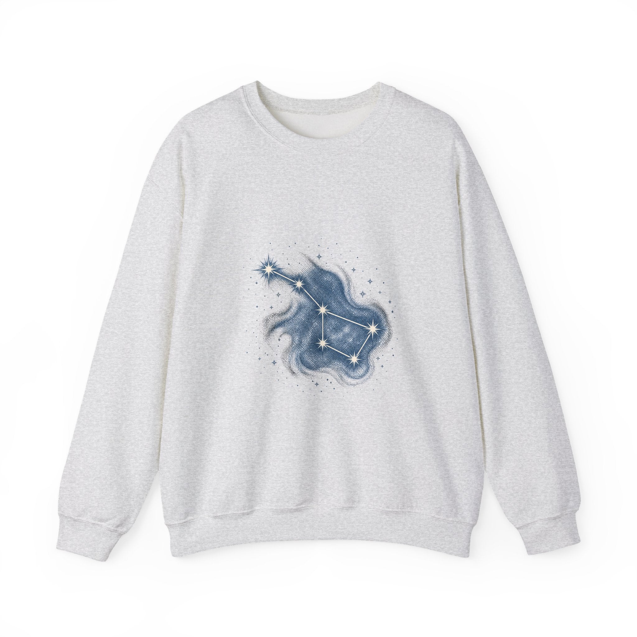 Matching Couple Sweatshirt - Big & Little Dipper Matching Couple Premium Fleece Sweatshirt Hand-Drawn Art His Hers Anniversary Gift - Design A