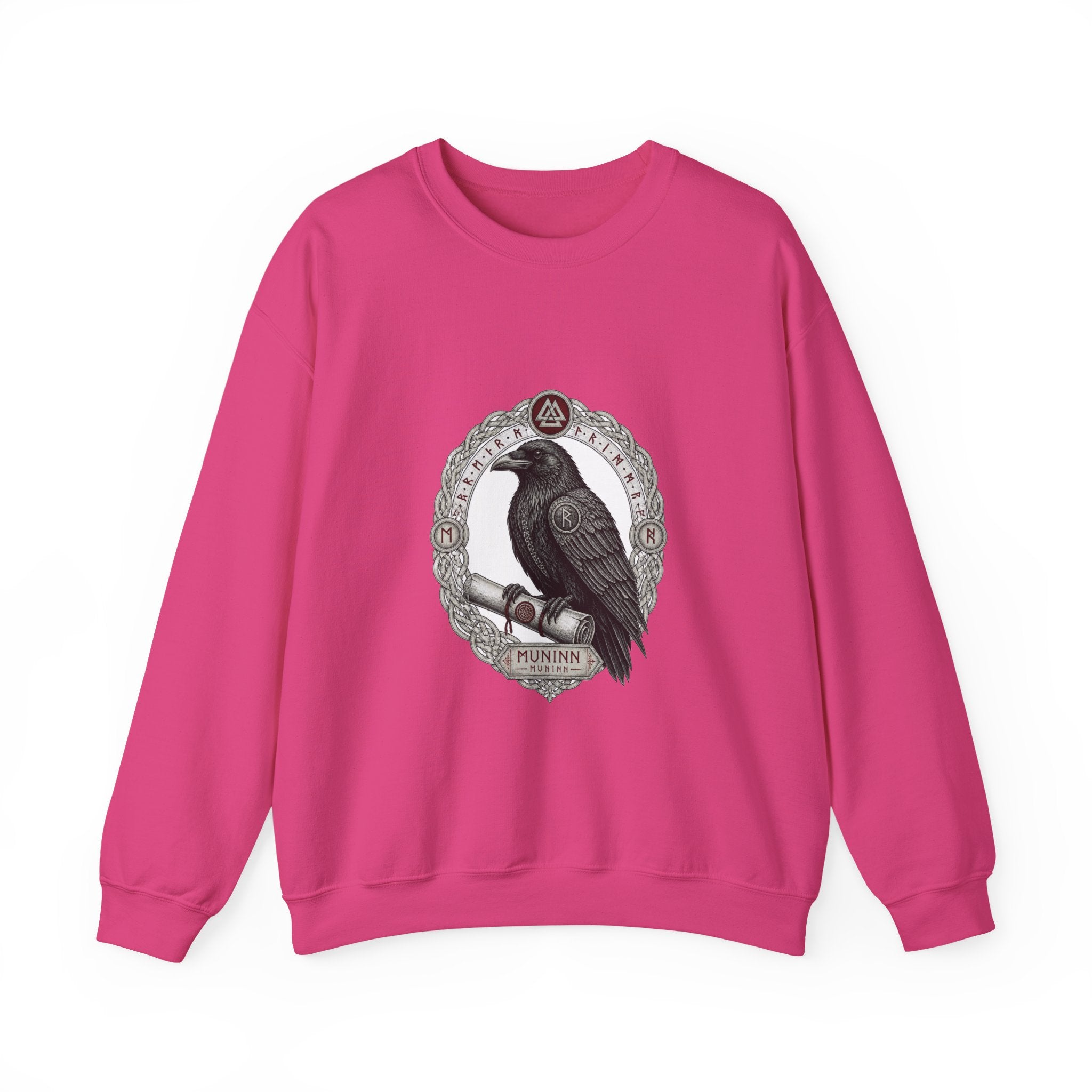Matching Couple Sweatshirt - Huginn & Muninn Matching Couple Comfort Colors Crew Vintage Art His Hers Honeymoon Gift - Design B