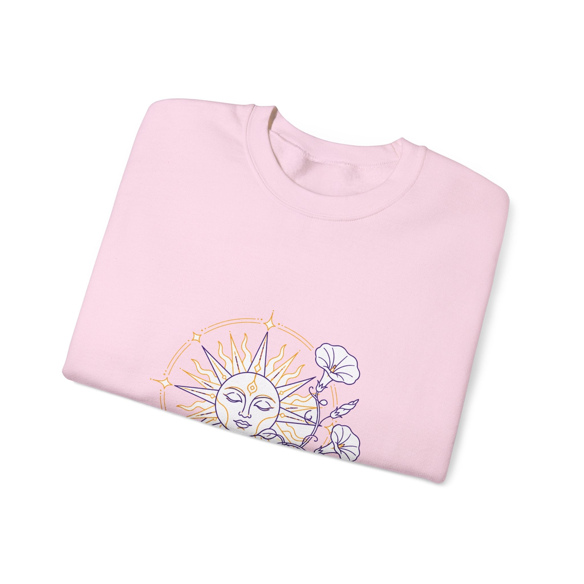 Matching Couple Sweatshirt - Sun & Moon Matching Couple Comfort Colors Crew Minimalist Art His Hers Christmas Gift - Design B