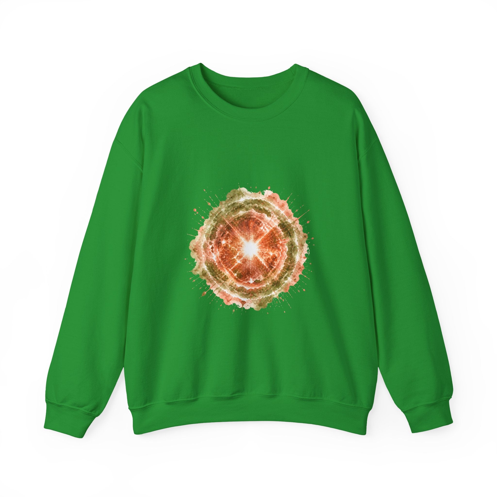 Matching Couple Sweatshirt - Galaxy & Supernova Matching Couple Crewneck Sweatshirt Watercolor Art His Hers Engagement Gift - Design B