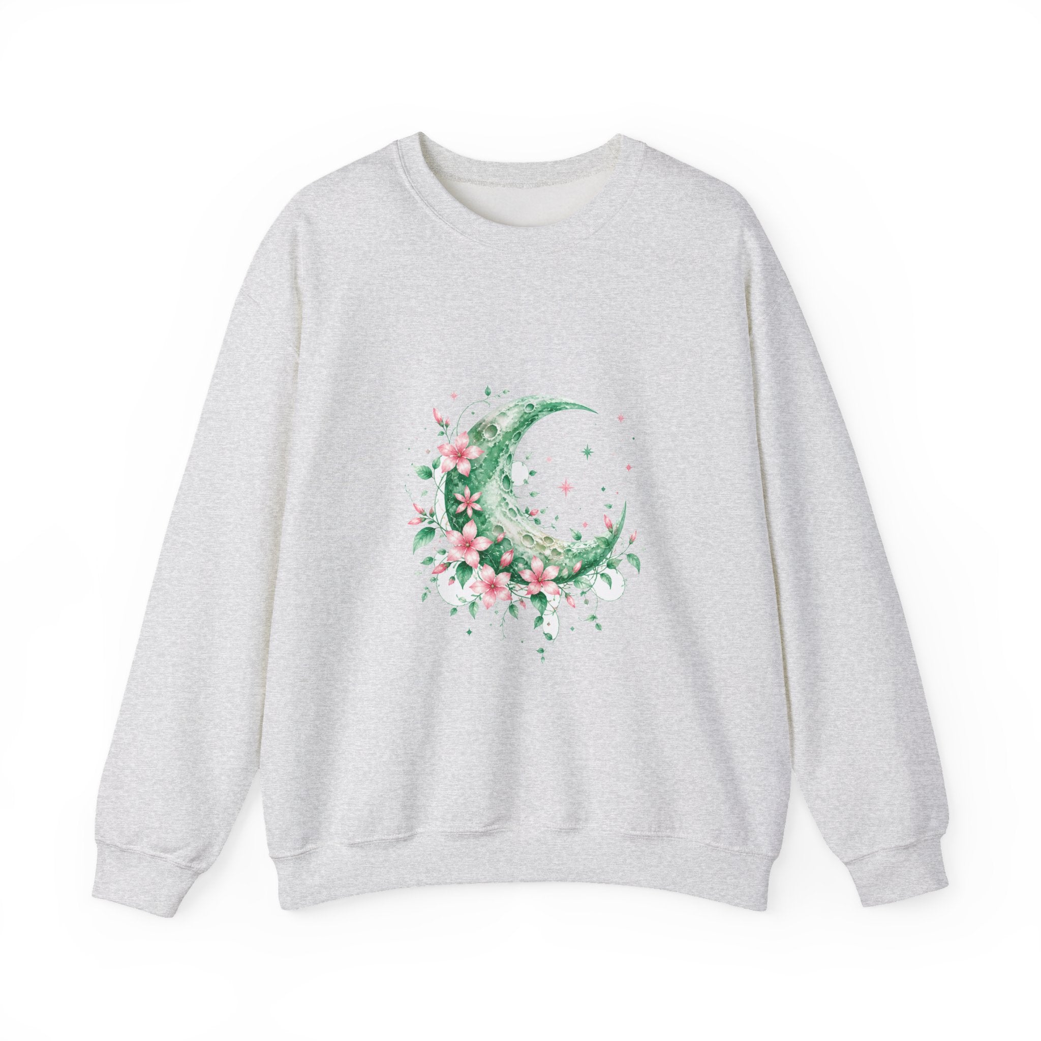 Matching Couple Sweatshirt - Sun & Moon Matching Couple Premium Fleece Sweatshirt Watercolor Art His Hers Birthday Gift - Design A
