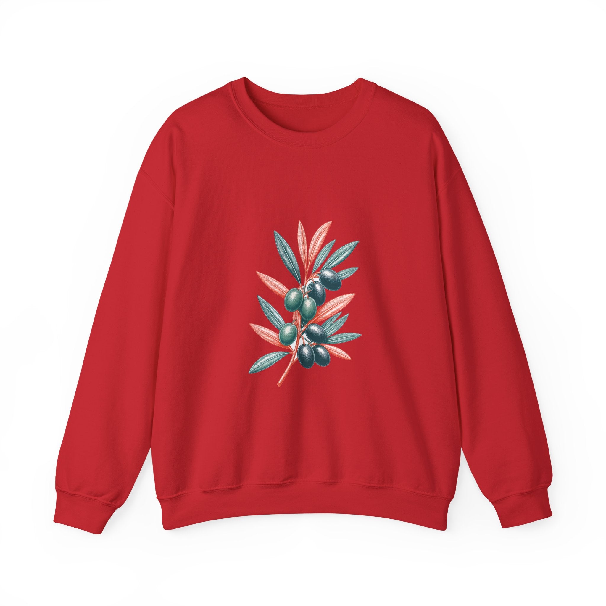 Matching Couple Sweatshirt - Olive Branch & Fig Matching Couple Comfort Colors Crew Vintage Art His Hers Honeymoon Gift - Design A