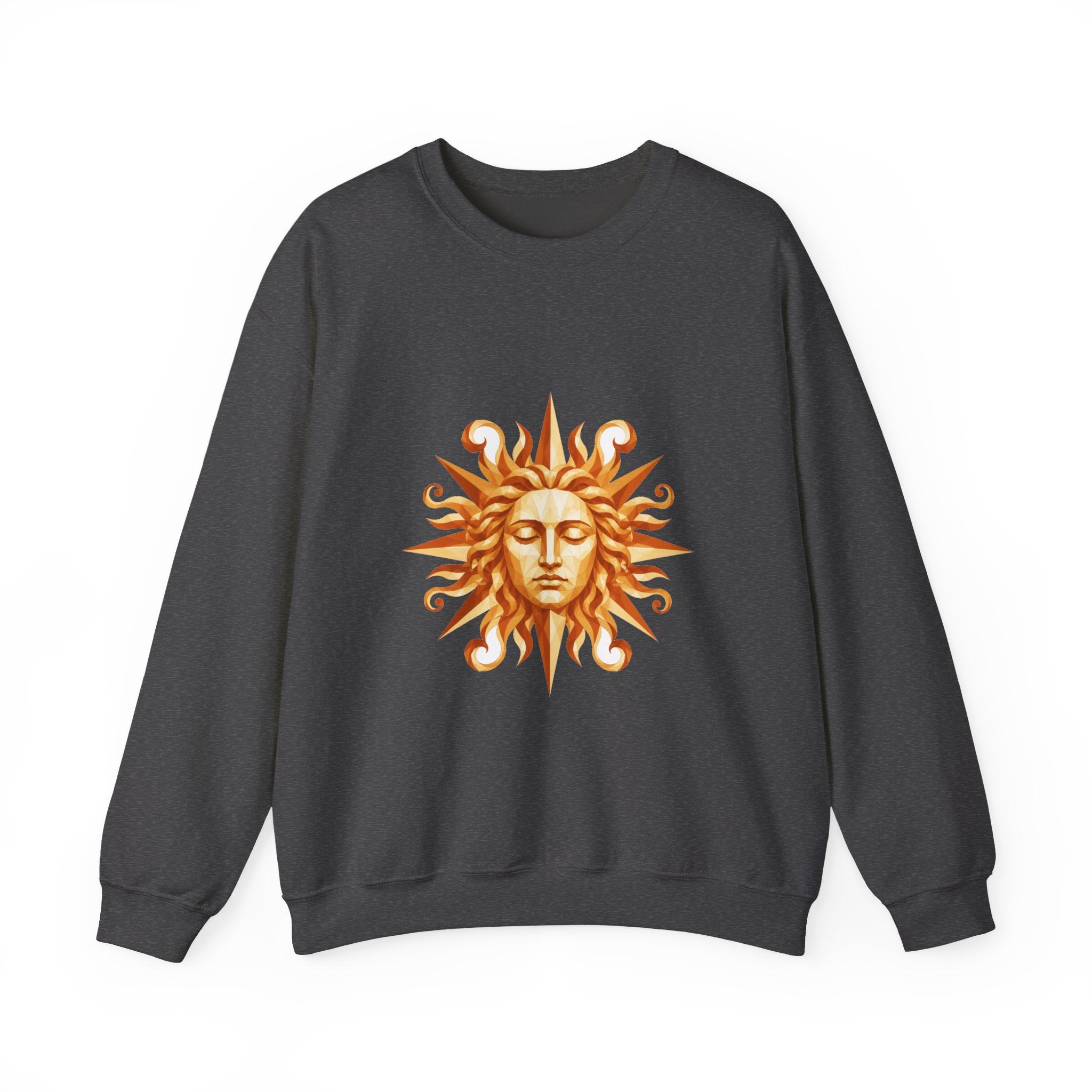 Matching Couple Sweatshirt - Helios & Selene Matching Couple Crewneck Sweatshirt Geometric Art His Hers Couple Gift - Design A