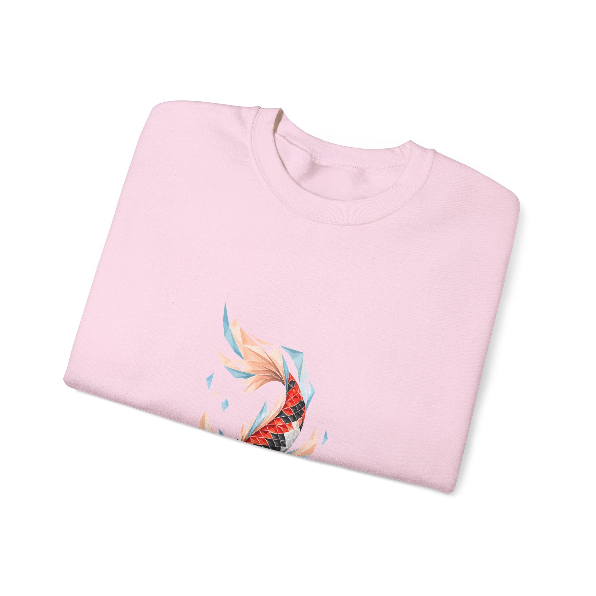 Matching Couple Sweatshirt - Koi Fish Yin Yang Matching Couple Premium Fleece Sweatshirt Geometric Art His Hers Love Gift - Design B