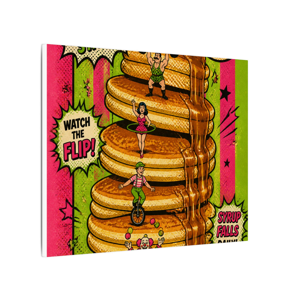 Pancake Stack Platform Wall Art Canvas 16×20 Pop Art Living Room Decor Maximalist Print