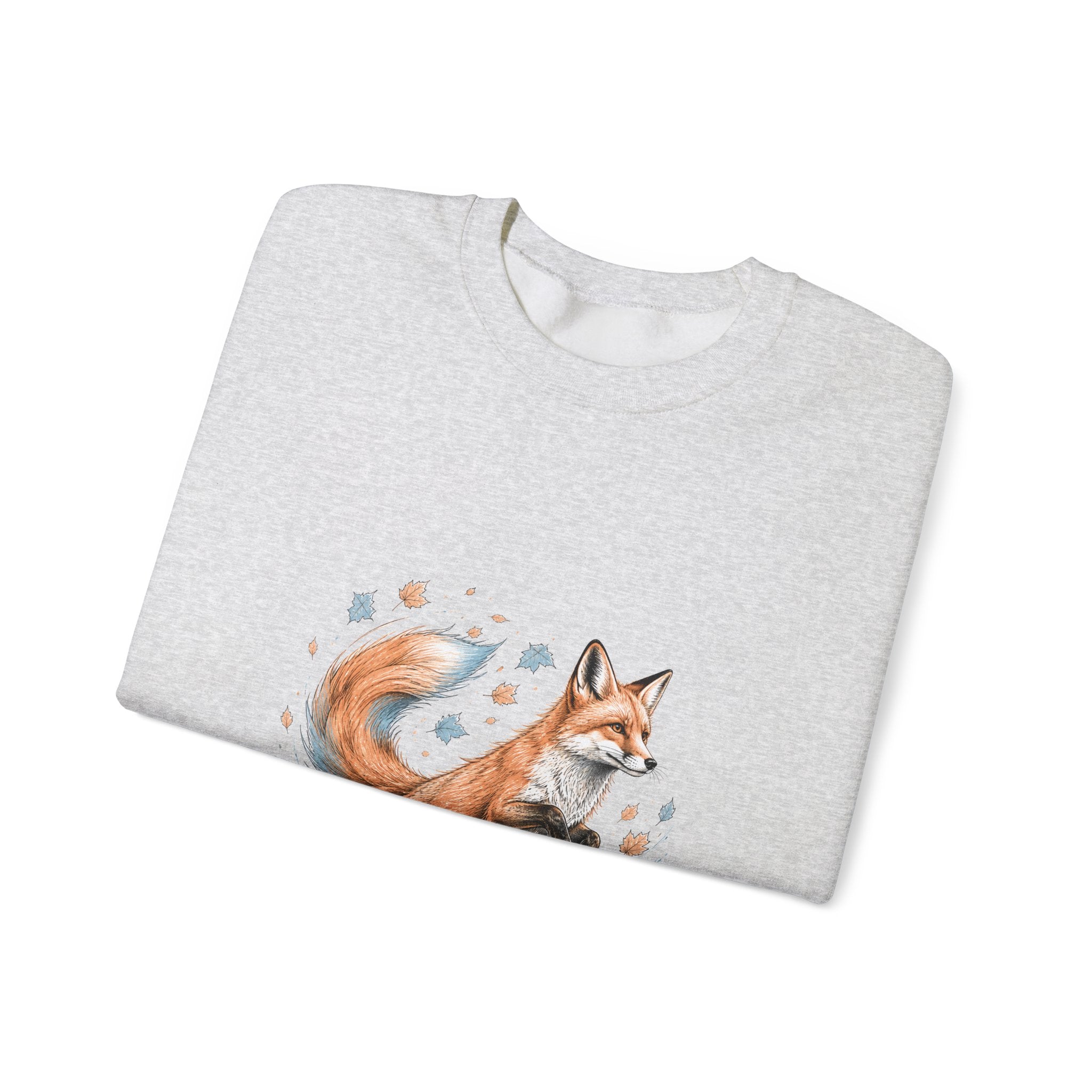 Matching Couple Sweatshirt - Fox & Rabbit Matching Couple Premium Fleece Sweatshirt Hand-Drawn Art His Hers Anniversary Gift - Design A