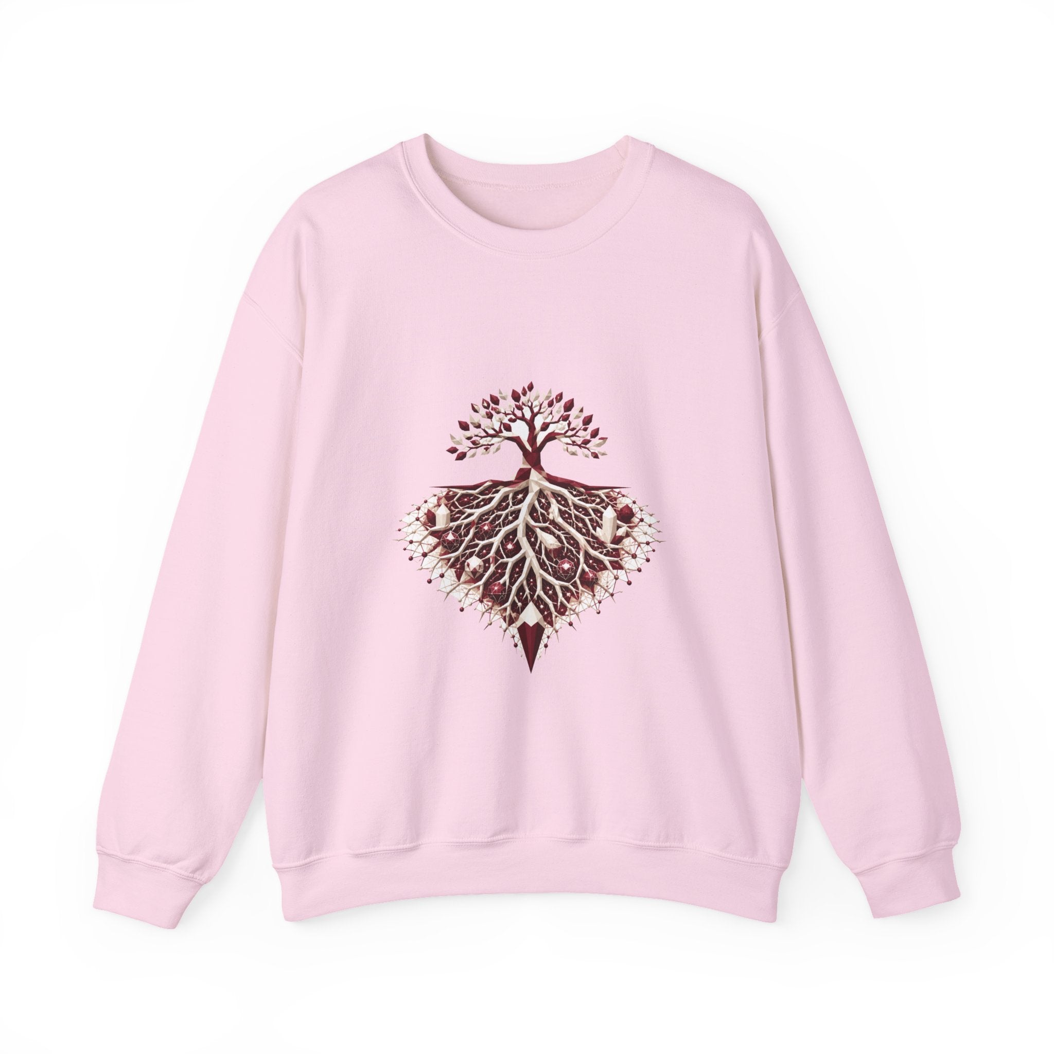 Matching Couple Sweatshirt - Ancient Oak & Deep Roots Matching Couple Premium Fleece Sweatshirt Geometric Art His Hers Love Gift - Design B