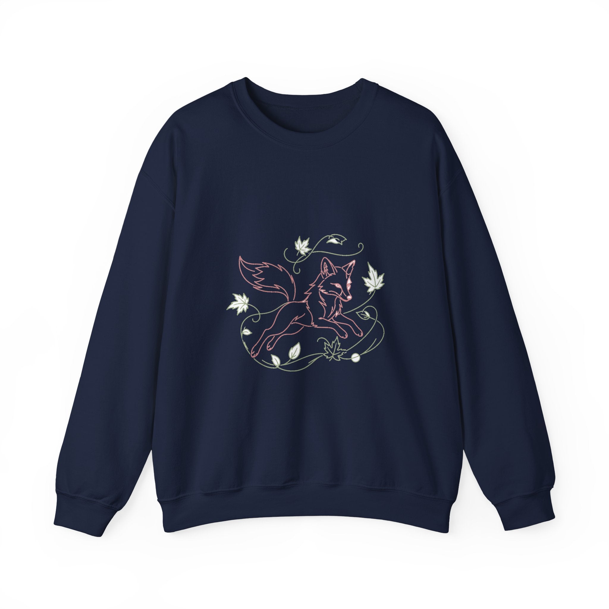 Matching Couple Sweatshirt - Fox & Rabbit Matching Couple Premium Fleece Sweatshirt Minimalist Art His Hers Christmas Gift - Design A