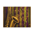 Saxophone Music Circus Wall Art Canvas 24×36 Baroque Studio Decor Maximalist Print
