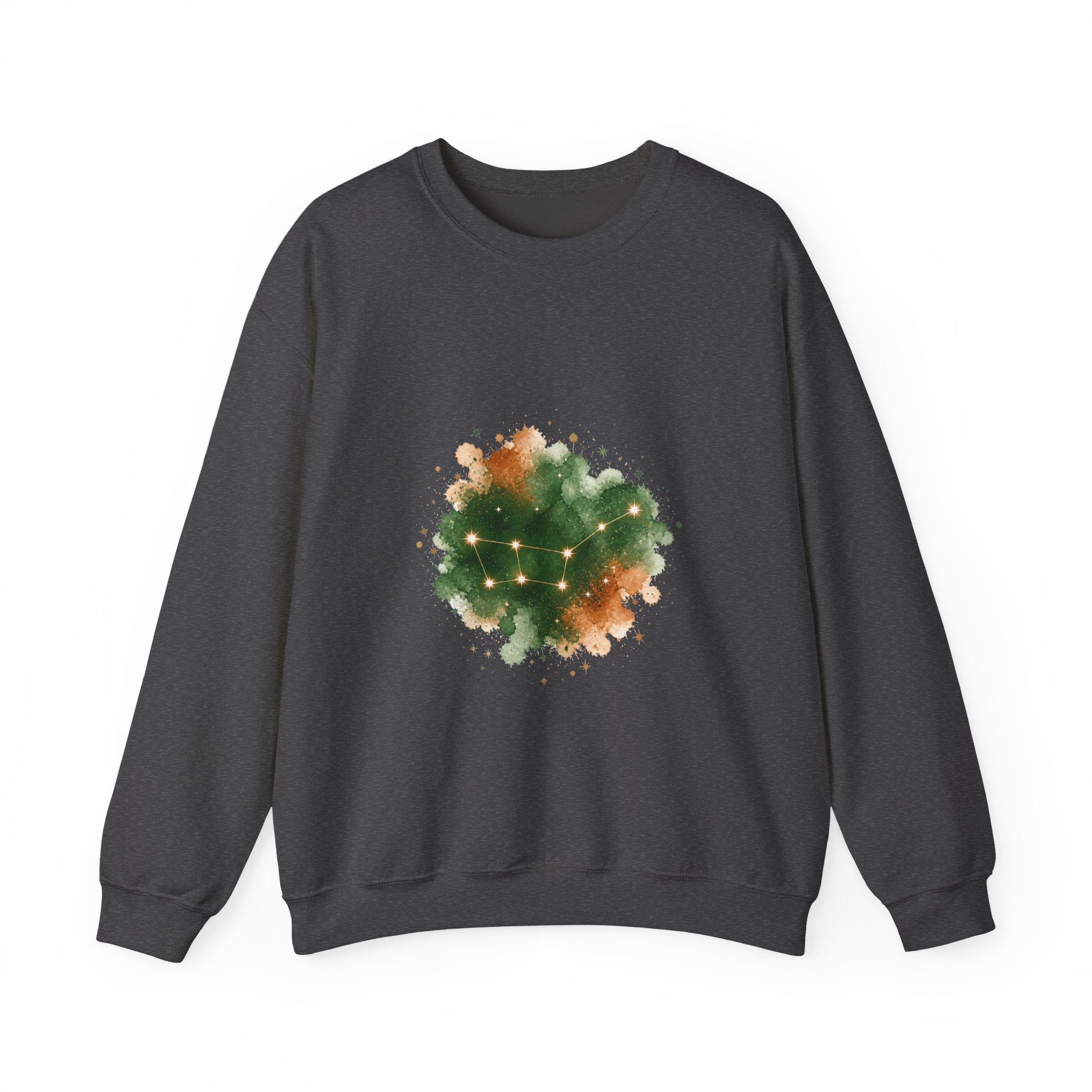 Matching Couple Sweatshirt - Big & Little Dipper Matching Couple Crewneck Sweatshirt Watercolor Art His Hers Engagement Gift - Design A