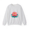 Matching Couple Sweatshirt - Open & Closed Lotus Matching Couple Premium Fleece Sweatshirt Geometric Art His Hers Love Gift - Design A